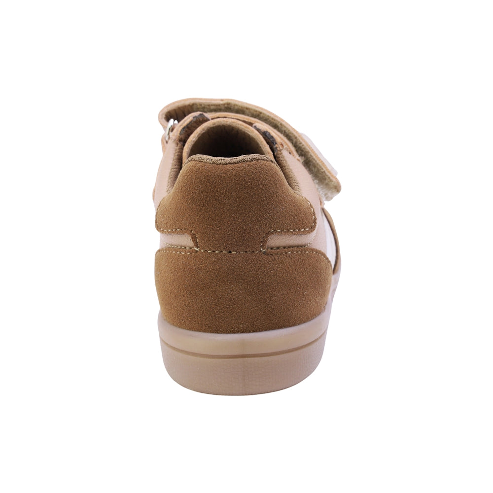 TENIS AUDAZ PARA NIÑO EN SINTÉTICO COLOR ARENA SMITH CON DOBLE TIRA DE CONTACTO