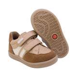 TENIS AUDAZ PARA NIÑO EN SINTÉTICO COLOR ARENA SMITH CON DOBLE TIRA DE CONTACTO