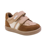 TENIS AUDAZ PARA NIÑO EN SINTÉTICO COLOR ARENA SMITH CON DOBLE TIRA DE CONTACTO