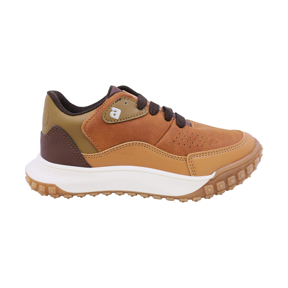 TENIS AUDAZ PARA NIÑO EN SINTÉTICO COLOR MIEL TIMBER CON AGUJETA