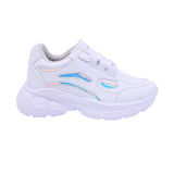 TENIS COQUETA PARA NIÑA COLOR BLANCO DE SINTÉTICO PAMELA CON AGUJETA