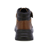 BOTA AUDAZ PARA NIÑO DE PIEL COLOR CAFÉ CLARO SUELA NEMO CON TIRA DE CONTACTO