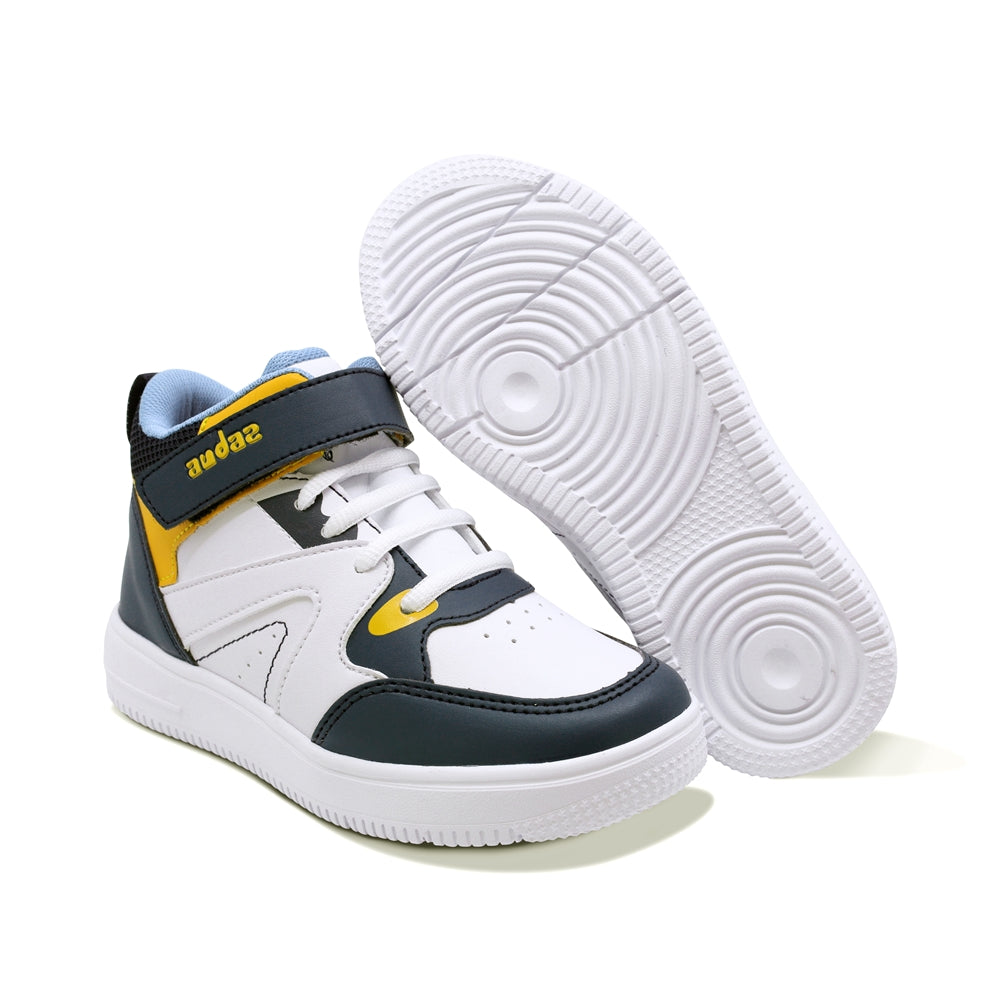 TENIS AUDAZ PARA NIÑO DE SINTÉTICO COLOR AZUL MARINO AF1 CON TIRA DE CONTACTO