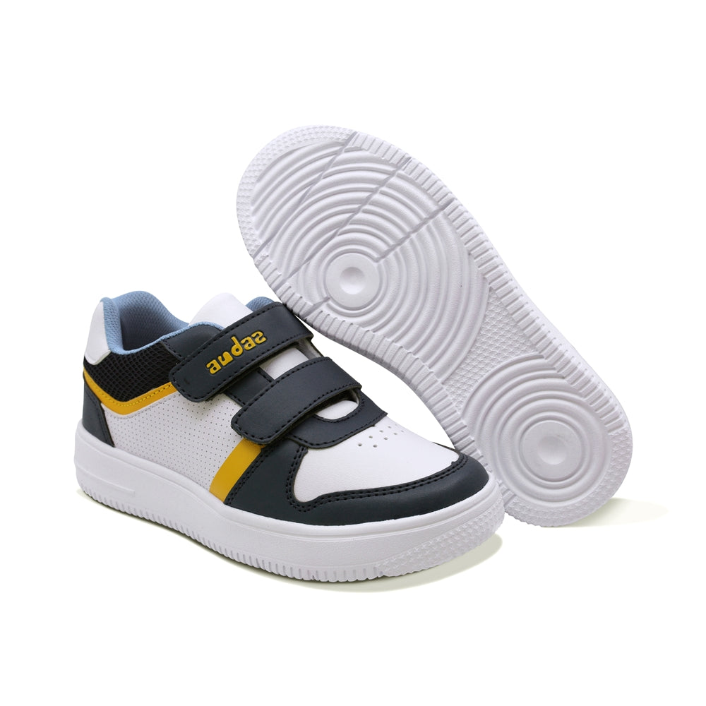 TENIS AUDAZ PARA NIÑO DE SINTÉTICO COLOR AZUL MARINO TACHI CON DOBLE TIRA DE CONTACTO