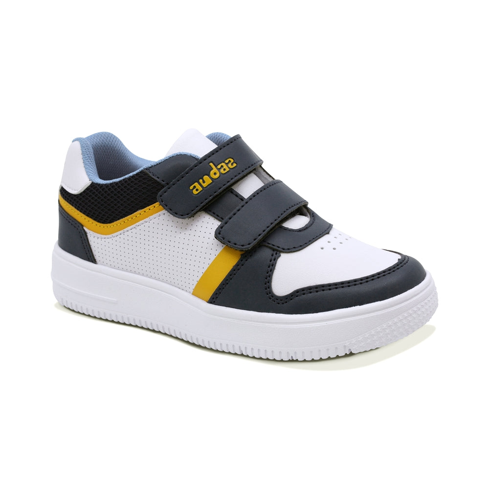 TENIS AUDAZ PARA NIÑO DE SINTÉTICO COLOR AZUL MARINO TACHI CON DOBLE TIRA DE CONTACTO