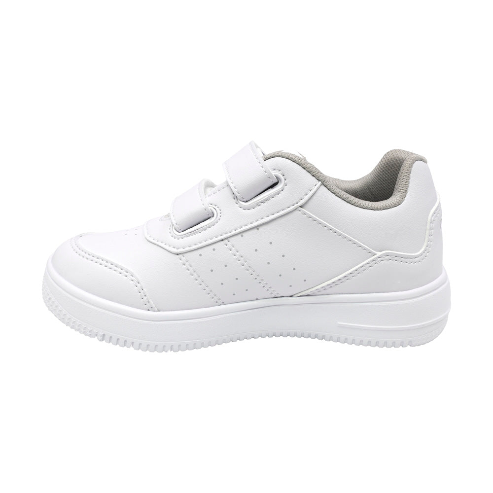 TENIS AUDAZ PARA NIÑO SINTÉTICO BLANCO AF1 CON DOBLE TIRA DE CONTACTO