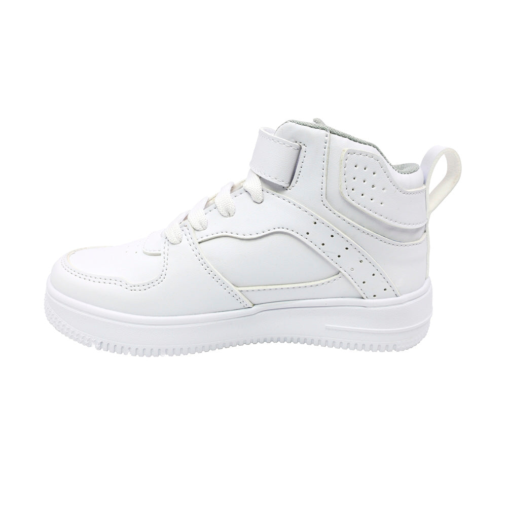 TENIS AUDAZ PARA NIÑO SINTÉTICO BLANCO AF1 CON TIRA DE CONTACTO