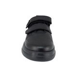 TENIS AUDAZ PARA NIÑO PIEL NEGRO ALFA CON DOBLE TIRA DE CONTACTO