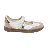 SNEAKERINAS COQUETA PARA NIÑA EN SINTÉTICO COLOR BEIGE ZUMBA CON TIRA DE CONTACTO