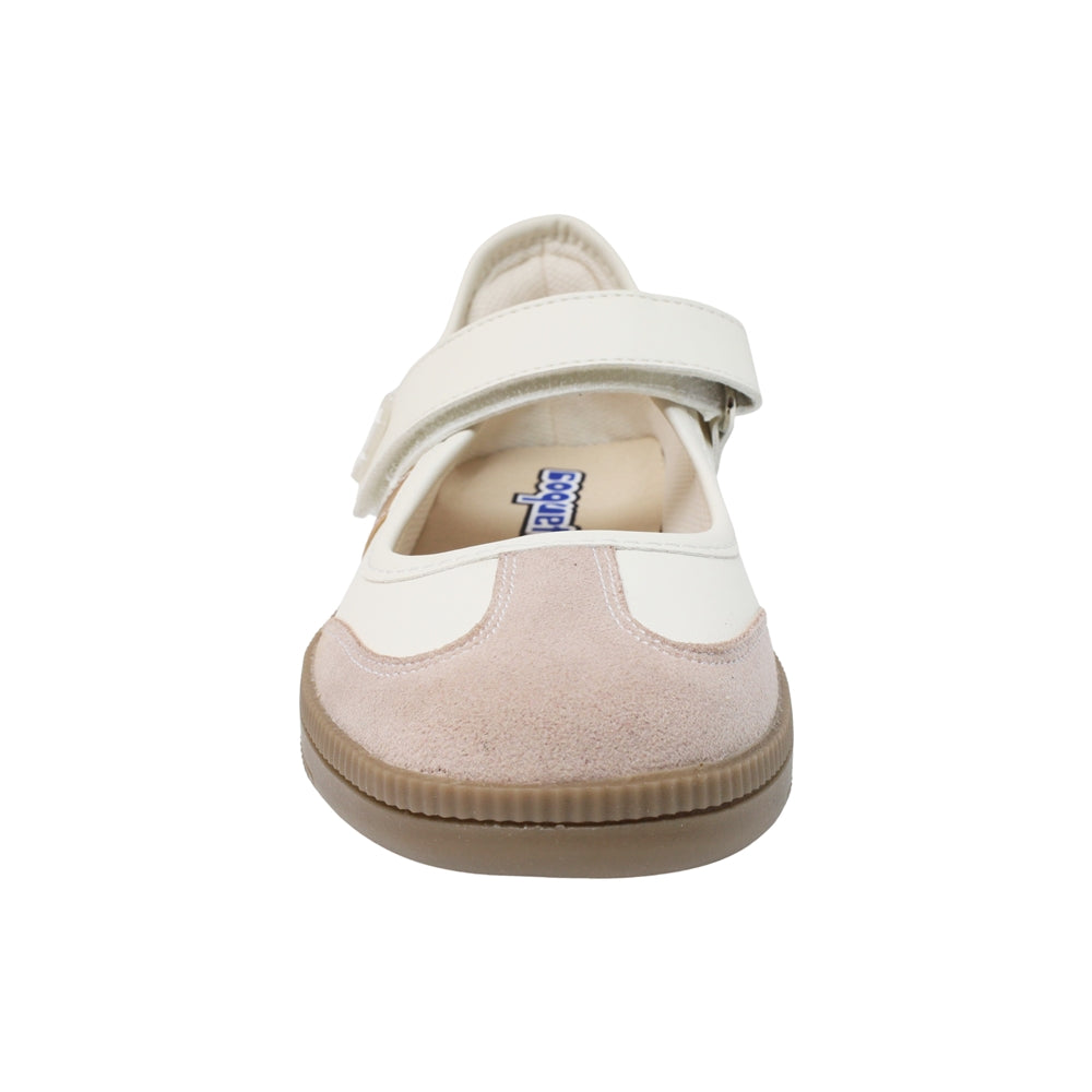 SNEAKERINAS COQUETA PARA NIÑA EN SINTÉTICO COLOR BEIGE ZUMBA CON TIRA DE CONTACTO