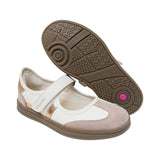 SNEAKERINAS COQUETA PARA NIÑA EN SINTÉTICO COLOR BEIGE ZUMBA CON TIRA DE CONTACTO
