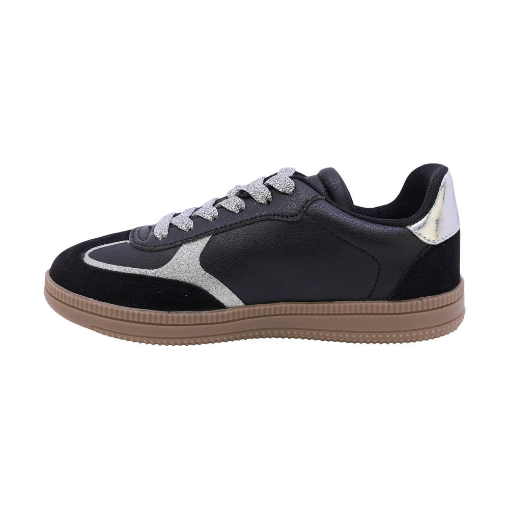 TENIS COQUETA PARA NIÑA EN SINTÉTICO COLOR NEGRO ZUMBA CON AGUJETA