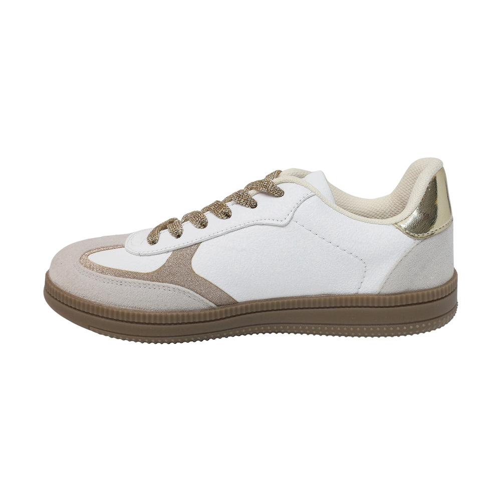 TENIS COQUETA PARA NIÑA EN SINTÉTICO COLOR BLANCO ZUMBA CON AGUJETA