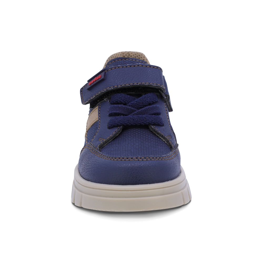 TENIS AUDAZ PARA NIÑO DE SINTÉTICO COLOR AZUL THUNDER CON DISEÑO ROBUSTO