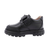 ZAPATO ESCOLAR AUDAZ PARA NIÑO PIEL NEGRO THUNDER CON TIRA DE CONTACTO
