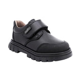 ZAPATO ESCOLAR AUDAZ PARA NIÑO PIEL NEGRO THUNDER CON TIRA DE CONTACTO