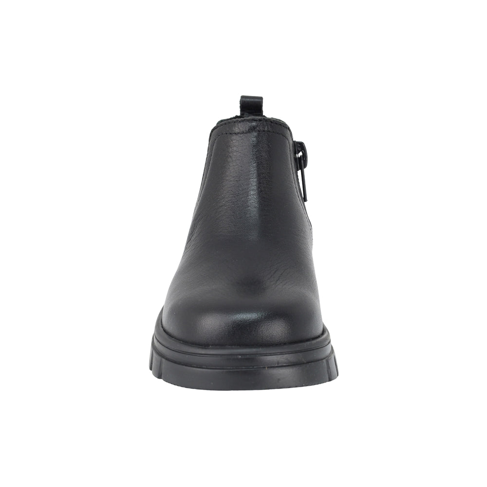 BOTA AUDAZ PARA NIÑO EN PIEL COLOR NEGRO THUNDER CON ELÁSTICO
