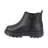BOTA AUDAZ PARA NIÑO EN PIEL COLOR NEGRO THUNDER CON ELÁSTICO