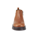 BOTA AUDAZ PARA NIÑO EN PIEL COLOR CAFÉ CLARO THUNDER CON ELÁSTICO