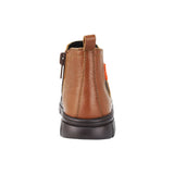 BOTA AUDAZ PARA NIÑO EN PIEL COLOR CAFÉ CLARO THUNDER CON ELÁSTICO