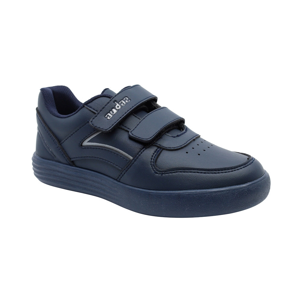 TENIS AUDAZ PARA NIÑO SINTÉTICO AZUL MARINO THIRTY-FOUR CON DOBLE TIRA DE CONTACTO