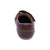 MOCASÍN AUDAZ PARA NIÑO COLOR CAFÉ DE PIEL MALAGA CON TIRA DE CONTACTO