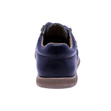 ZAPATO AUDAZ PARA NIÑO COLOR AZUL DE PIEL CLICK CON AGUJETA