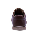 ZAPATO AUDAZ PARA NIÑO COLOR CAFÉ DE PIEL CLICK CON AGUJETA