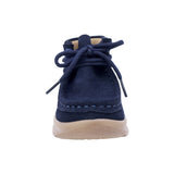 BOTA AUDAZ PARA NIÑO EN PIEL COLOR AZUL TOKIO CON AGUJETA