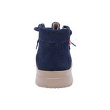BOTA AUDAZ PARA NIÑO EN PIEL COLOR AZUL TOKIO CON AGUJETA