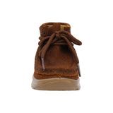 BOTA AUDAZ PARA NIÑO EN PIEL COLOR LADRILLO TOKIO CON AGUJETA