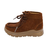BOTA AUDAZ PARA NIÑO EN PIEL COLOR LADRILLO TOKIO CON AGUJETA