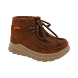 BOTA AUDAZ PARA NIÑO EN PIEL COLOR LADRILLO TOKIO CON AGUJETA