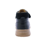 BOTA AUDAZ PARA NIÑO EN PIEL COLOR NEGRO TOKIO CON AGUJETA Y TIRA DE CONTACTO
