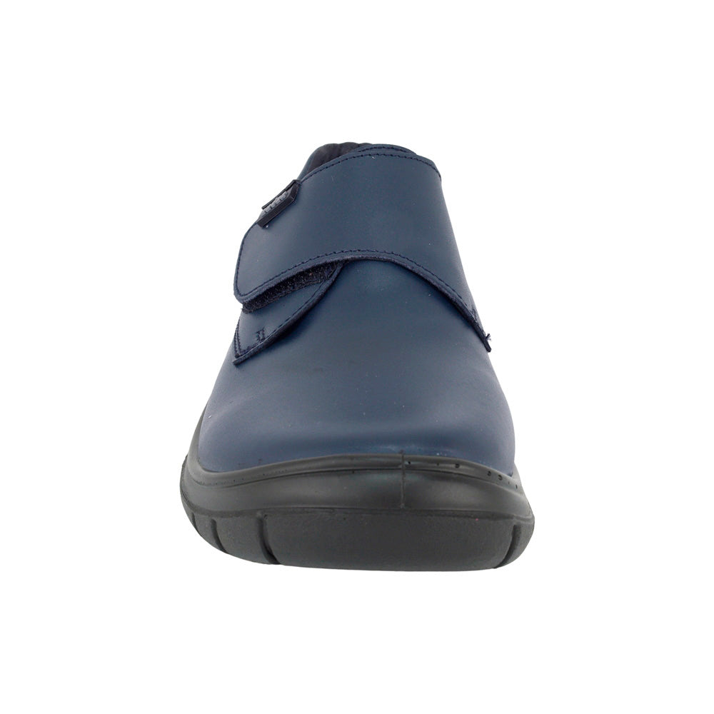 ZAPATO ESCOLAR AUDAZ PARA NIÑO PIEL AZUL MONKEY CON TIRA DE CONTACTO