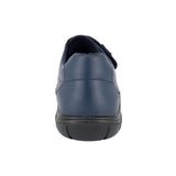 ZAPATO ESCOLAR AUDAZ PARA NIÑO PIEL AZUL MONKEY CON TIRA DE CONTACTO