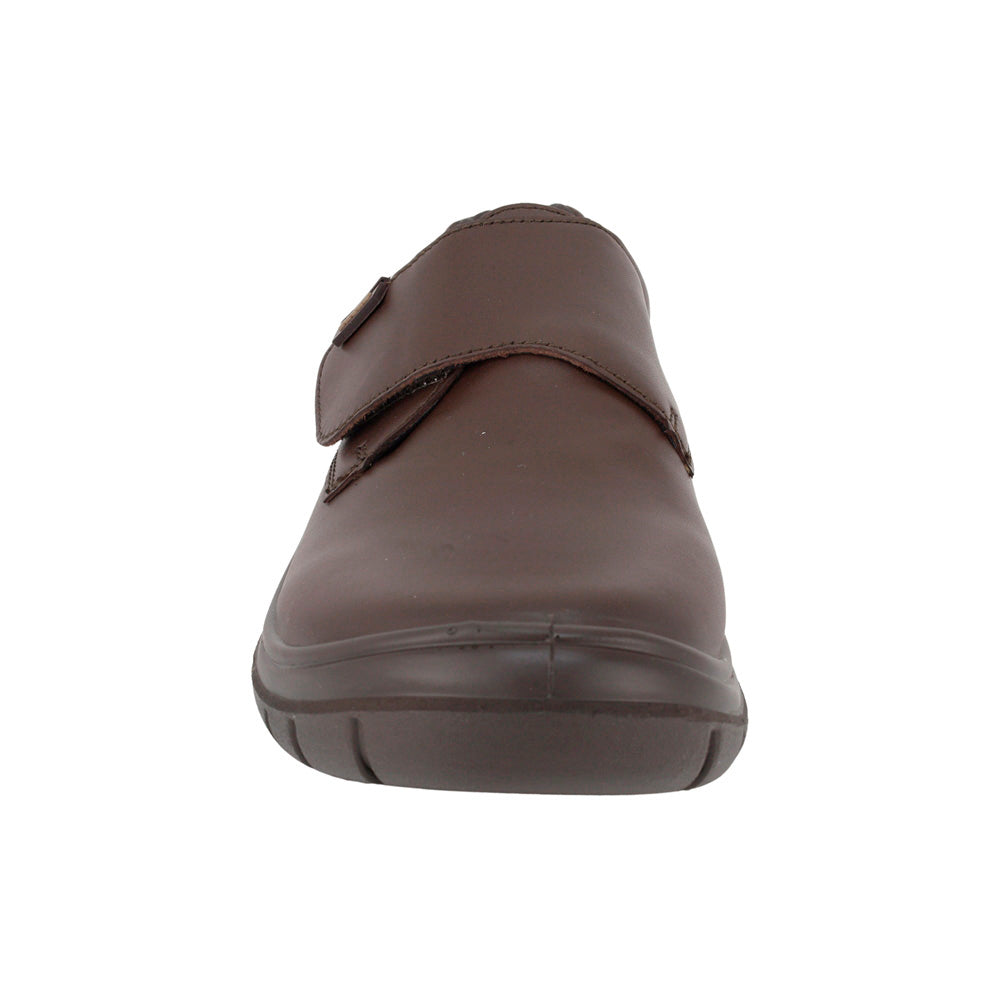 ZAPATO ESCOLAR AUDAZ PARA NIÑO PIEL CAFE MONKEY CON TIRA DE CONTACTO