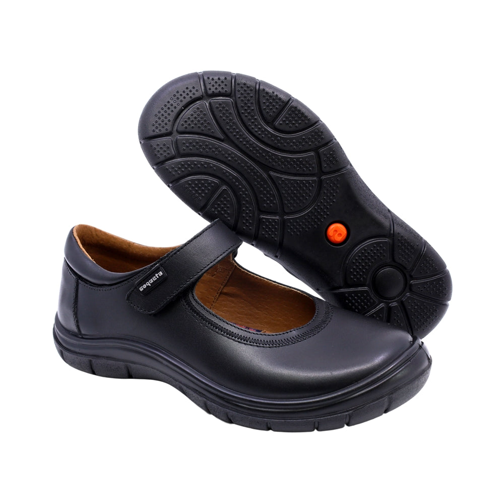 ZAPATO ESCOLAR NIÑA MONKEY 03 NEGRO