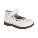 BALERINA COQUETA PARA NIÑA EN PIEL COLOR BEIGE RONDY CON TIRA DE CONTACTO