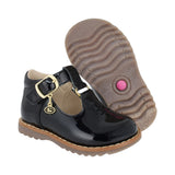 BALERINA COQUETA PARA NIÑA EN CHAROL COLOR NEGRO RONDY CON HEBILLA