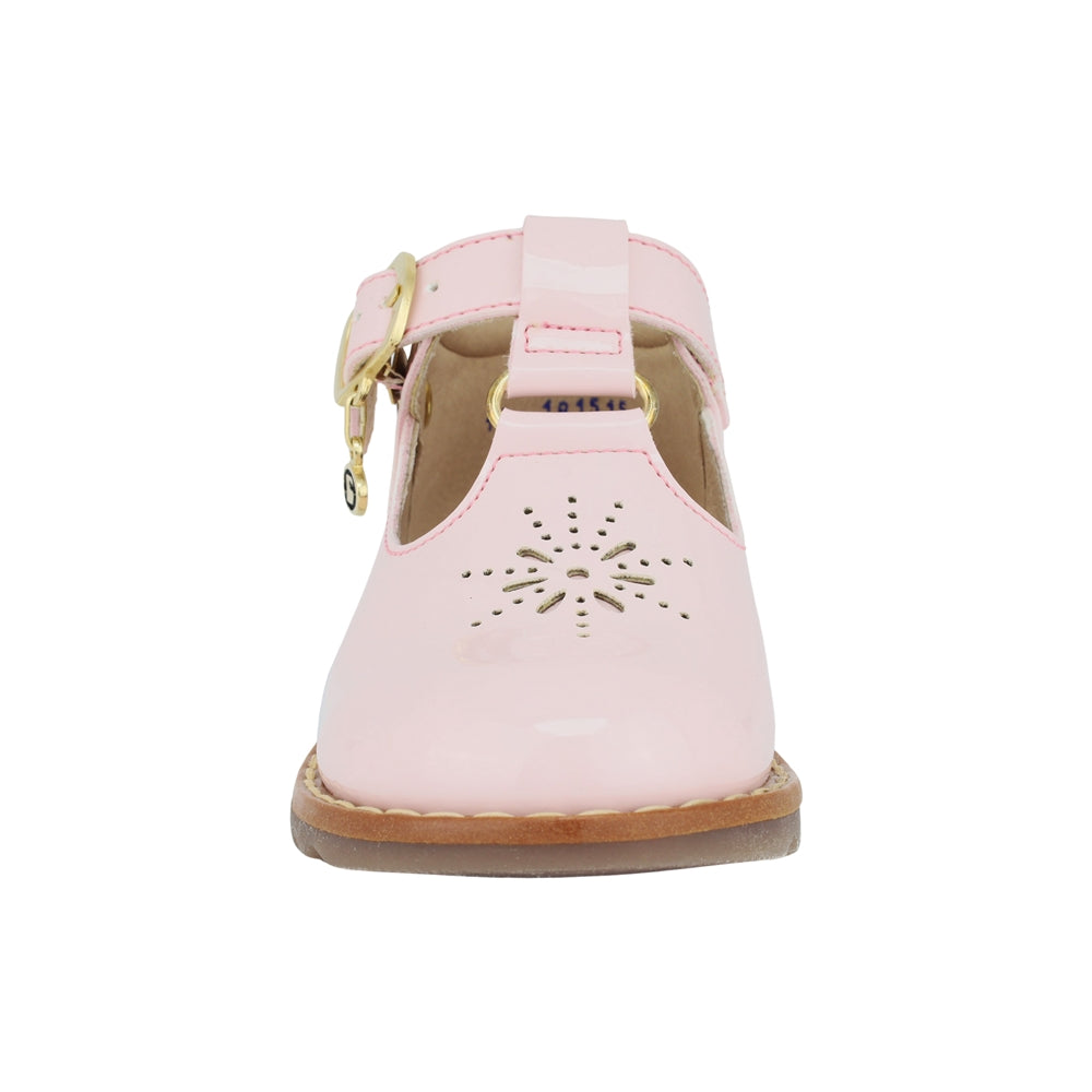 BALERINA COQUETA PARA NIÑA EN SINTÉTICO COLOR ROSA RONDY CON HEBILLA