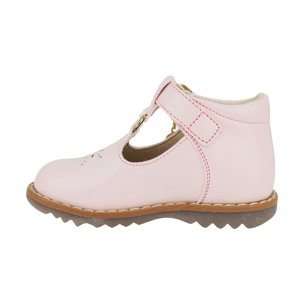 BALERINA COQUETA PARA NIÑA EN SINTÉTICO COLOR ROSA RONDY CON HEBILLA