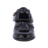 BOTITA AUDAZ PARA NIÑO EN CHAROL COLOR NEGRO TOMY CON TIRA DE CONTACTO