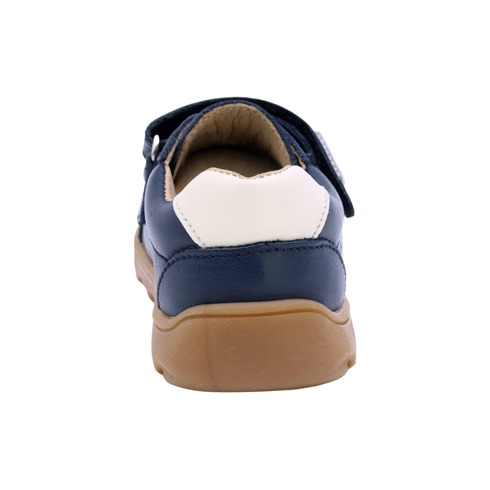 TENIS AUDAZ PARA NIÑO EN PIEL COLOR AZUL ZERO CON AGUJETA Y TIRA DE CONTACTO