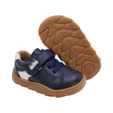 TENIS AUDAZ PARA NIÑO EN PIEL COLOR AZUL ZERO CON AGUJETA Y TIRA DE CONTACTO