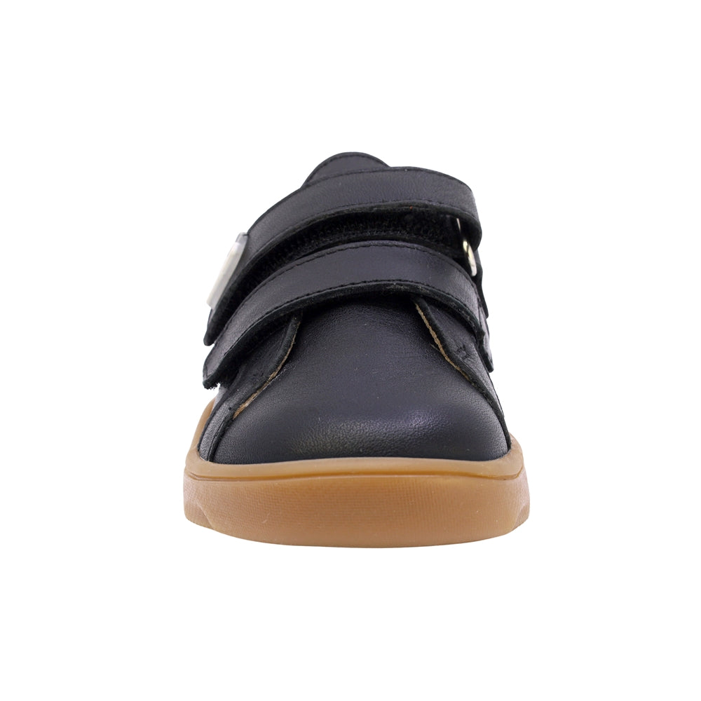 TENIS AUDAZ PARA NIÑO EN PIEL COLOR NEGRO ZERO CON DOBLE TIRA DE CONTACTO