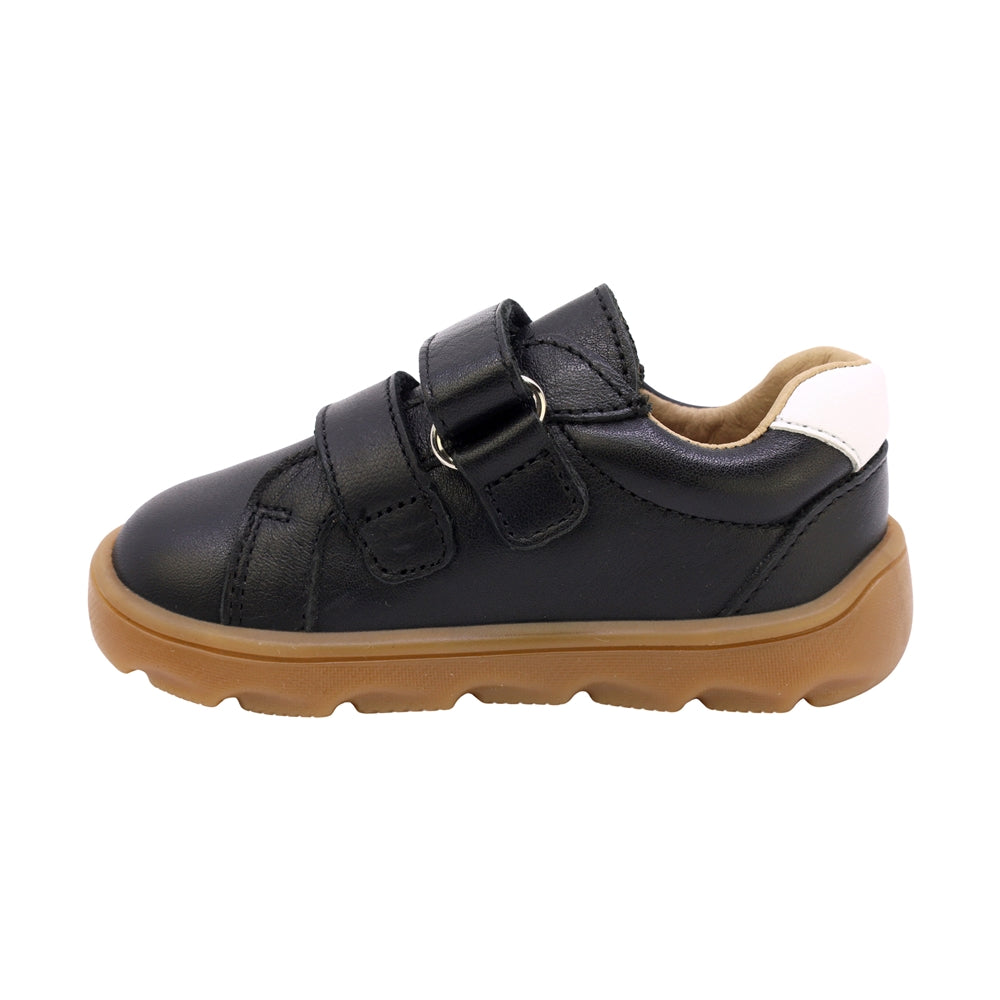 TENIS AUDAZ PARA NIÑO EN PIEL COLOR NEGRO ZERO CON DOBLE TIRA DE CONTACTO