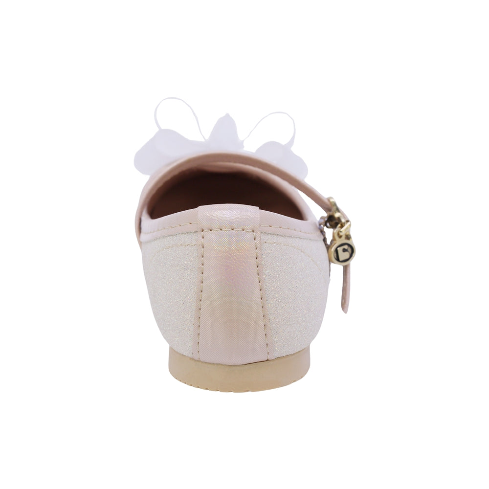 BALERINA COQUETA PARA NIÑA COLOR ORO DE SINTÉTICO FLORINDA CON HEBILLA