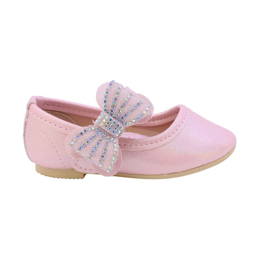 BALERINA COQUETA PARA NIÑA EN SINTÉTICO COLOR ROSA MARBI CON TIRA DE CONTACTO