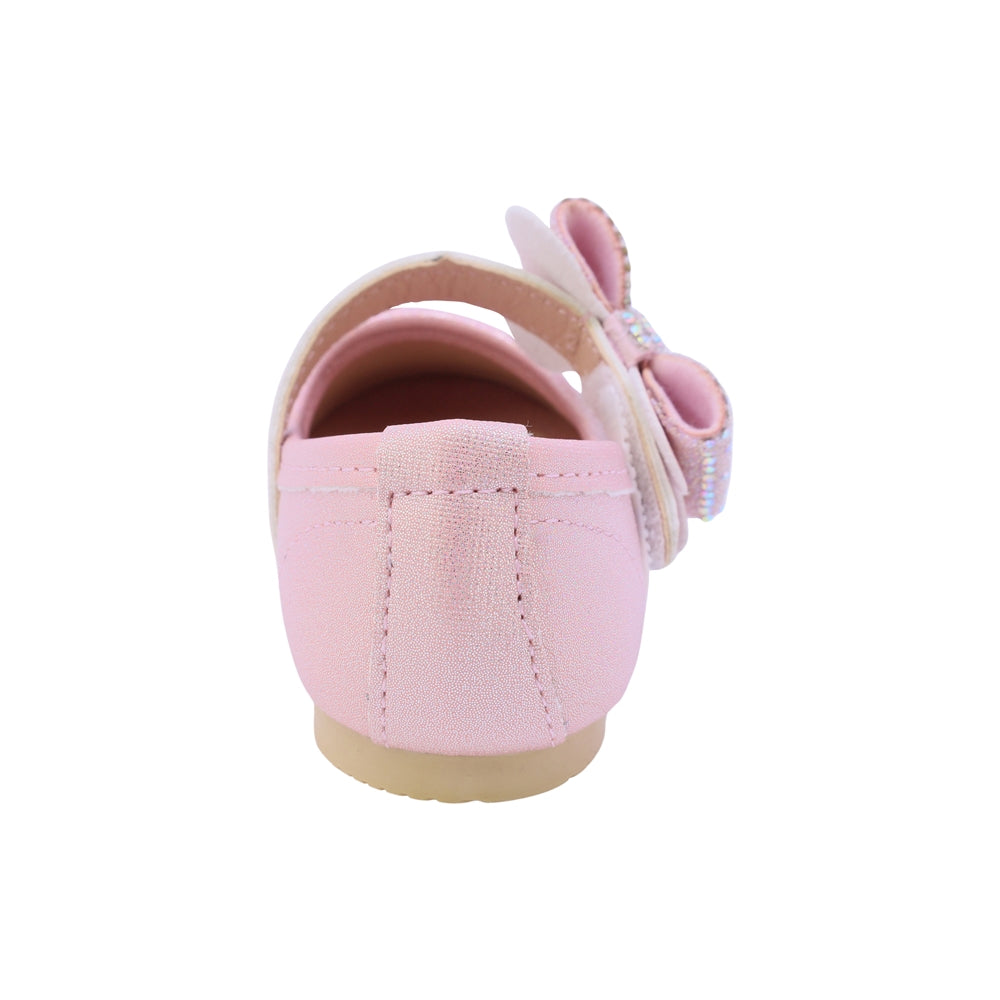 BALERINA COQUETA PARA NIÑA EN SINTÉTICO COLOR ROSA MARBI CON TIRA DE CONTACTO